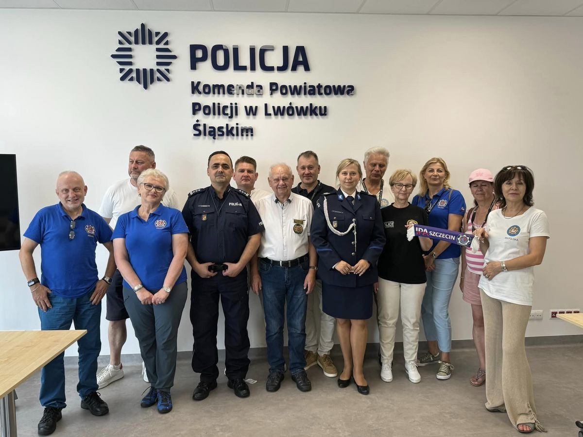 Członkowie IPA Stargard odwiedzili lwówecką komendę