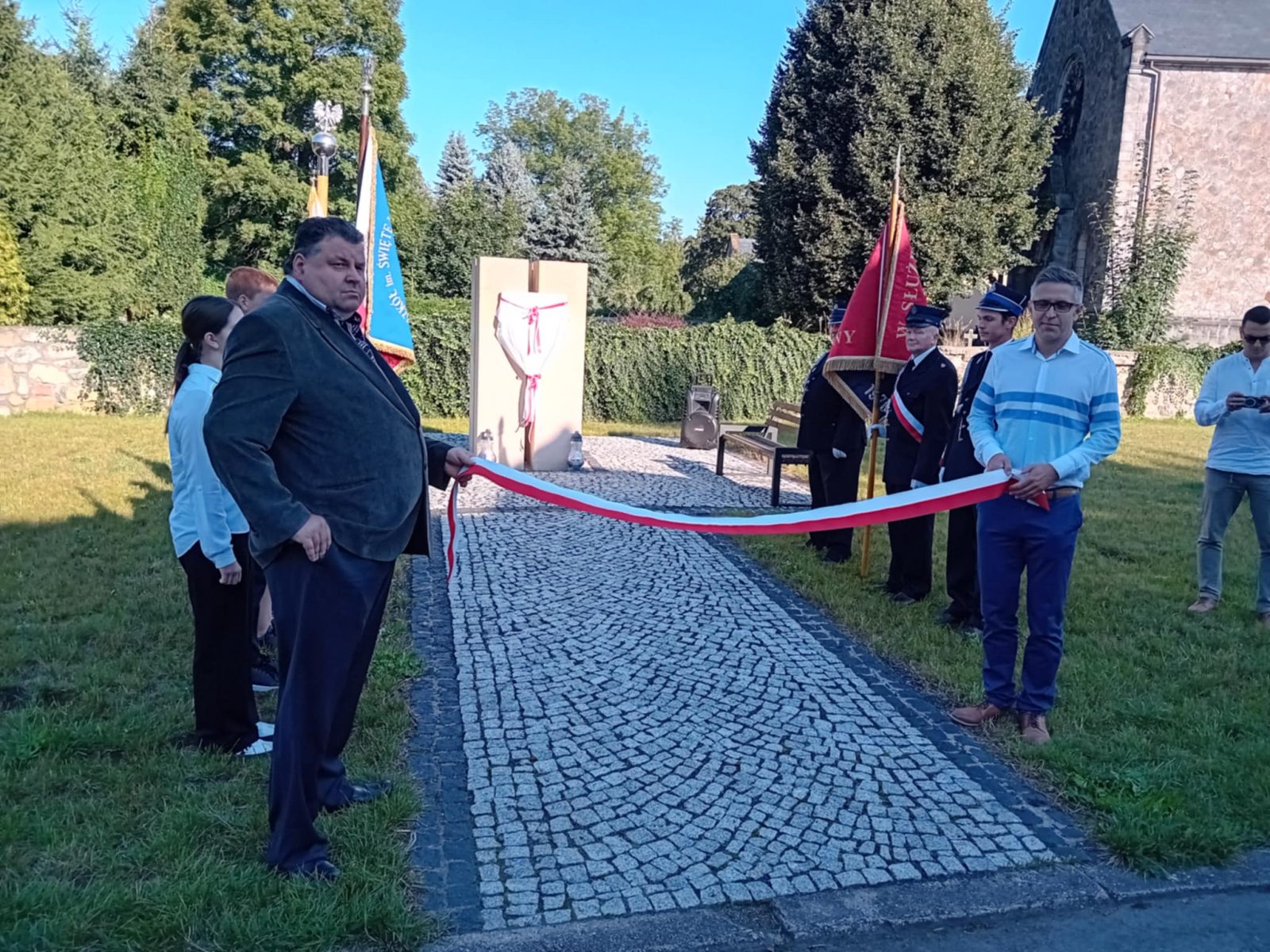 Wleń: Uroczystości poświęcenia pomnika Poległych w walce o Niepodległość Polski