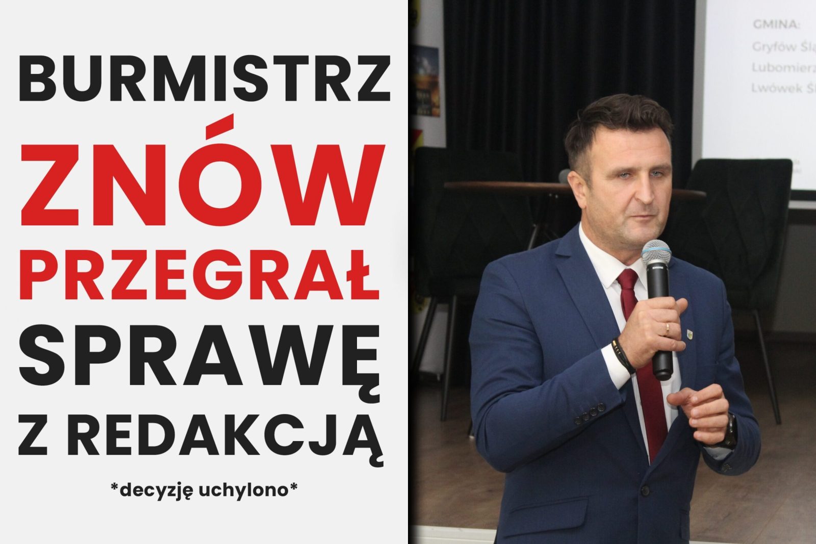 Burmistrz Daniel Koko ZNÓW przegrał sprawę z redakcją. Czy tym razem odpowie na pytania?