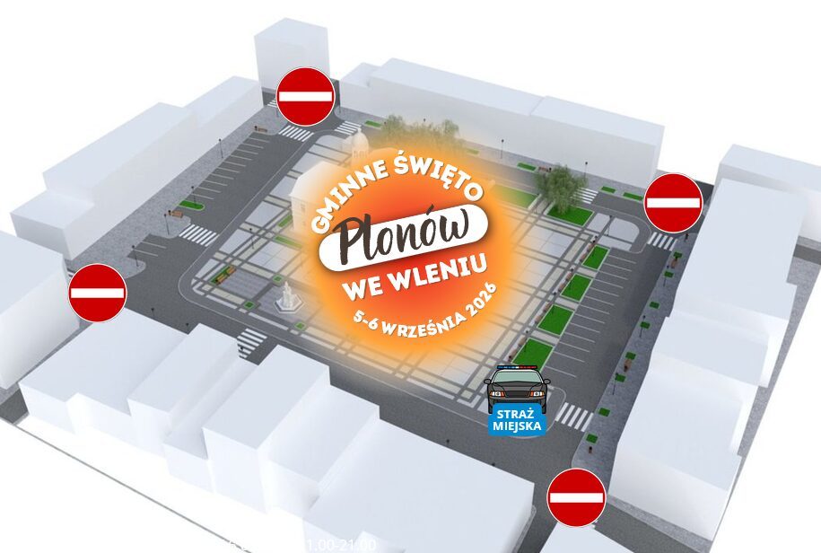 Utrudnienia w ruchu we Wleniu. Rynek zostanie wyłączony z ruchu na czas Święta Plonów