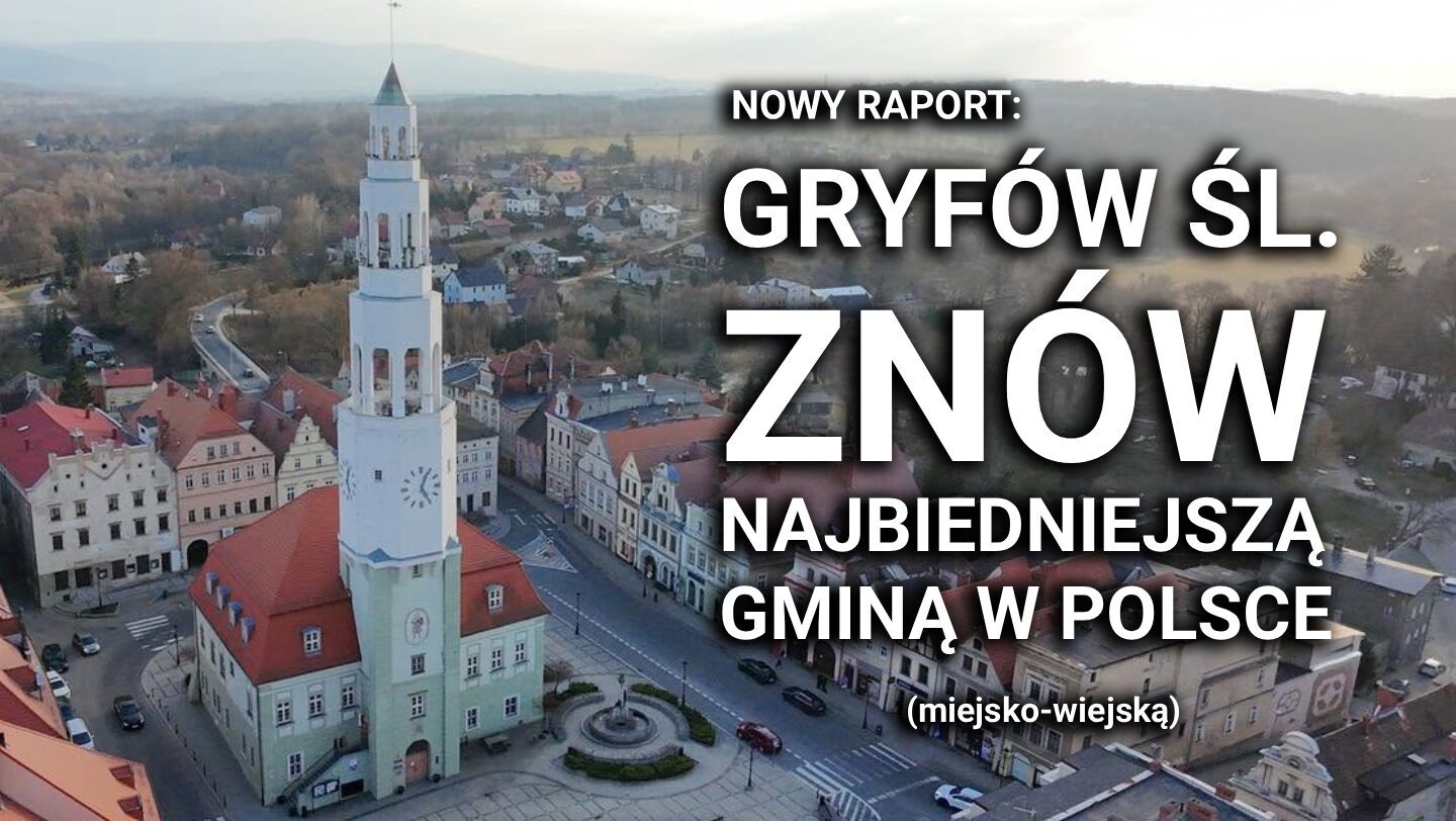 Jest nowy raport zamożności polskich gmin. Gryfów Śląski znów najbiedniejszą gminą miejsko-wiejską