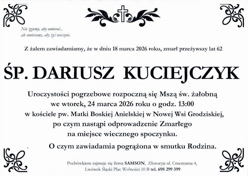 Odszedł Dariusz Kuciejczyk