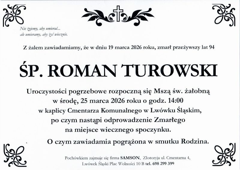 Odszedł Roman Turowski