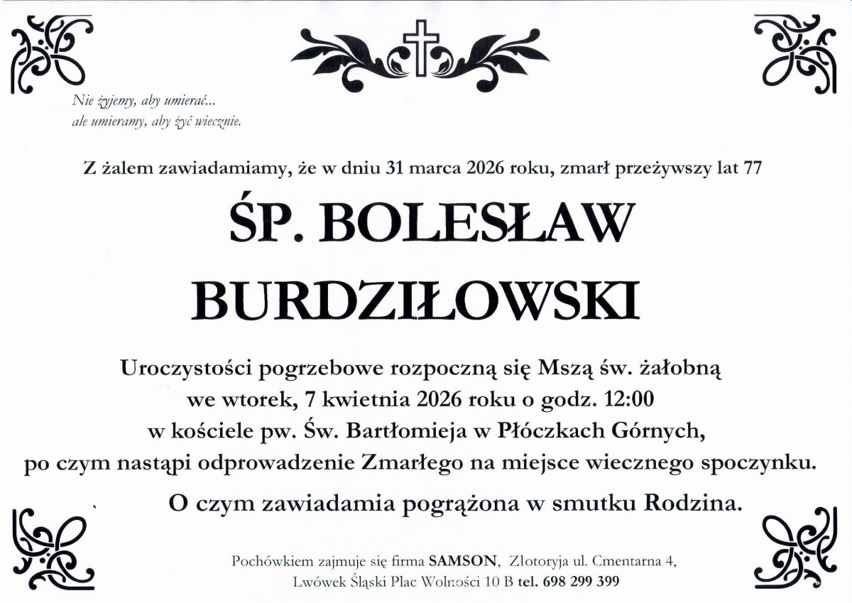 Odszedł Bolesław Burdziłowski
